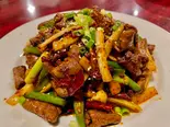 豚モツの唐辛子と山椒炒め（川味坊）