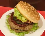 自家製ひき肉のBIGダブルバーガー Big double burger Halal（キッチン ローズ）