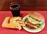 自家製ひき肉のBIGチーズバーガーセット Big cheeseburger set Halal（キッチン ローズ）