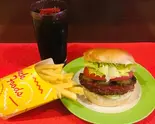 自家製ひき肉のハンバーガーセット Hamburger set Halal（キッチン ローズ）