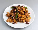 唐揚げピリ辛炒め(辣子鶏丁)Fried chicken spicy（大盛華）