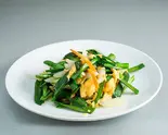 ニラと玉子炒め Chinese chives and egg roasting（大盛華）