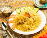 チキンビリヤニ(ライタ付き) Chicken Biryani (with Raita)（セブンスパイス ケバブアンドバー）