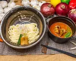 もつ辛味噌にんにくつけ麺（ラーメン ほそ道 京橋店）