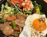肉野菜炒めプレート（〜おつまみとご飯〜 なごみ亭）