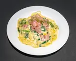 生ハムとほうれん草のカルボナーラ（アルバール淡路店）