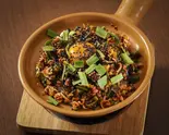 ラー油挽肉かけ丼 Chili Oil ＆ Minced Meat Rice Bowl（楊福記 中華厨房）