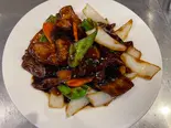 レバーの黒酢炒め（逸品楼）