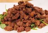 ラム肉のクミン炒め (孜然羊肉)（楊福記 中華厨房）