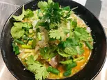 パクチーらーめん(九州豚骨ちゃんぽん頃場)
