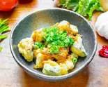 茄子天ガーリック Eggplant and Garlic（大衆酒場あーる＆あーる）