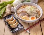 男気そば+餃子セット(3個)（つけ麺中華そば 節 本八幡店）