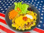 【Cheese】プルドポークオーバーライス Pulled Pork Over Rice with Cheese(オーバーライス専門店 Glyph Like Hoom is.)
