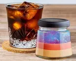 当店人気No.1 大阪みっくすジュースプリン＆ホットコーヒー(無糖)セット（私のプリン 製作所）