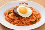 目玉焼きハンバーグナポリタン（【洋食】レストランHACHI一番町店 since1979<ナポリタン/オムライス>）