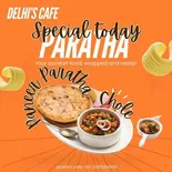 Home style Paneer paratha with Chole（DELHI'S CAFE）