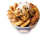 豚バラMIX丼〈メガ〉Mixed Pork Bowl Mega（豚丼屋 TON TON 札幌豊平店）