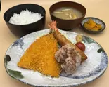 ミックスフライ定食(干物炭火焼 はじめ食堂 四ツ谷本店)