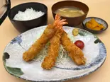 エビフライ定食(干物炭火焼 はじめ食堂 四ツ谷本店)
