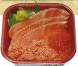 鮭家族丼（Coast Farm 丼丸 本八幡店）