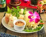 生春巻き(2本) Fresh Spring Rolls ปอสด(スマイルタイランド千歳烏山店)