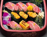 大トロ・ウニづくし Fatty Tuna ＆ Sea Urchin Mix（玄海ざんまい博多店）