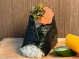 明太子+高菜 Pollock roe + leaf mustard(おにぎりごりちゃん 天神店)