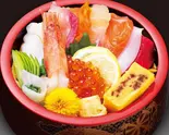 海鮮ちらし(上) Seafood Chirashi (Premium)（玄海ざんまい博多店）