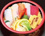 海鮮ちらし(並) Seafood Chirashi (Regular)（玄海ざんまい博多店）