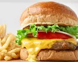 チェダーチーズバーガー(ポテトセット) Cheddar Cheese（TEDDY'S BIGGER BURGERS 横浜みなとみらいワールドポーターズ店）