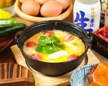 トマト+バター雑炊 Tomato + Butter Rice Porridge（ぞうすいの店ひよこ家神戸店）