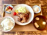 深旨!にんにく醤油麹のから揚げ定食(ギャラリー食堂hug)