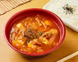 キムチチゲ(ライス付) Kimchi Jjigae (With Rice)（韓ビビンバ石焼家）