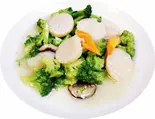 ホタテとブロッコリー炒め（嘉楽料理館）