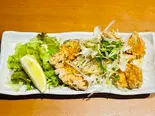 鳥の唐揚げネギまみれ定食（魚の旨い店 飯田橋店）