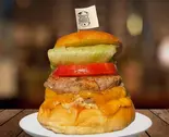 【男性人気NO.1！！】ダブルワールドバーガー+チェダーチーズ W.WorldBurger+Cheddar cheese（World Burger 池袋西口本店）