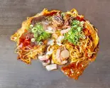 デラックス広島焼き（鉄板厨房広島焼き お多福）