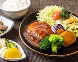 手ごねハンバーグ弁当（とんかつ きりごもん）