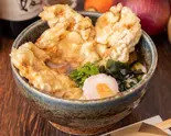 とり天うどん Udon Noodles with Tempura Chicken（花さき じんの庵 Hanasaki Jinnoan）