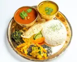 ネパールマトンご飯セット(mutton khana set)（オムレストラン）