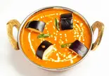 ナスキーマカレー (egg plant keema curry)（オムレストラン）
