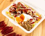 NY屋台の【スパイシー】タコスミートのチキンオーバーライス（タコスミートのチキンオーバーライス KING CHICKEN(キンチキ)ドン・キホーテ北池袋店）