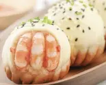エビ焼き小籠包(4個)生煎饅頭（湯包・焼き小籠包・吉祥）