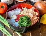 梅しそシーフードもんじゃ(2～4人前)（もんじゃ・鉄板焼・丼 西屋）