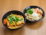 かつ丼 ミニうどん付き(温・冷)（さぬきうどん四國屋）