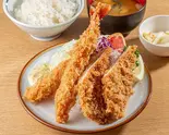 えびフライとささみカツ定食（とんかつ うちの）