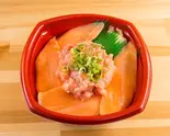 (福岡どん丸限定ご飯大盛無料)サ-モンネギトロ丼 Salmon & Negitoro Rice Bowl(福岡どん丸藤崎駅前店)