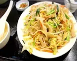 野菜と刀削面炒め（蘇州風居酒屋豫園 綾瀬店）