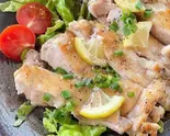 若鶏の塩レモン焼き Grilled Chicken with Salt and Lemon（サンサンマル 琉炭）