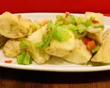 茄子の塩胡椒揚げ（香港厨房 風香園 本店）